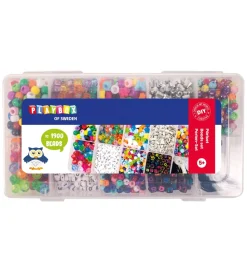 Playbox Perlesæt i opbevaringsboks - 1900 stk