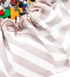 Play&Go Legetøjstæppe - Ø140 cm - Stripes Pink