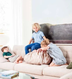 Play&Go Legetøjstæppe - Ø140 cm - Stripes Pink