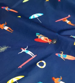 Play&Go Legetøjstæppe - Outdoor - Ø140 cm - Surf