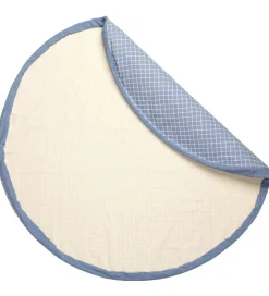 Play&Go Legetæppe - Ø140 - Grid Blue