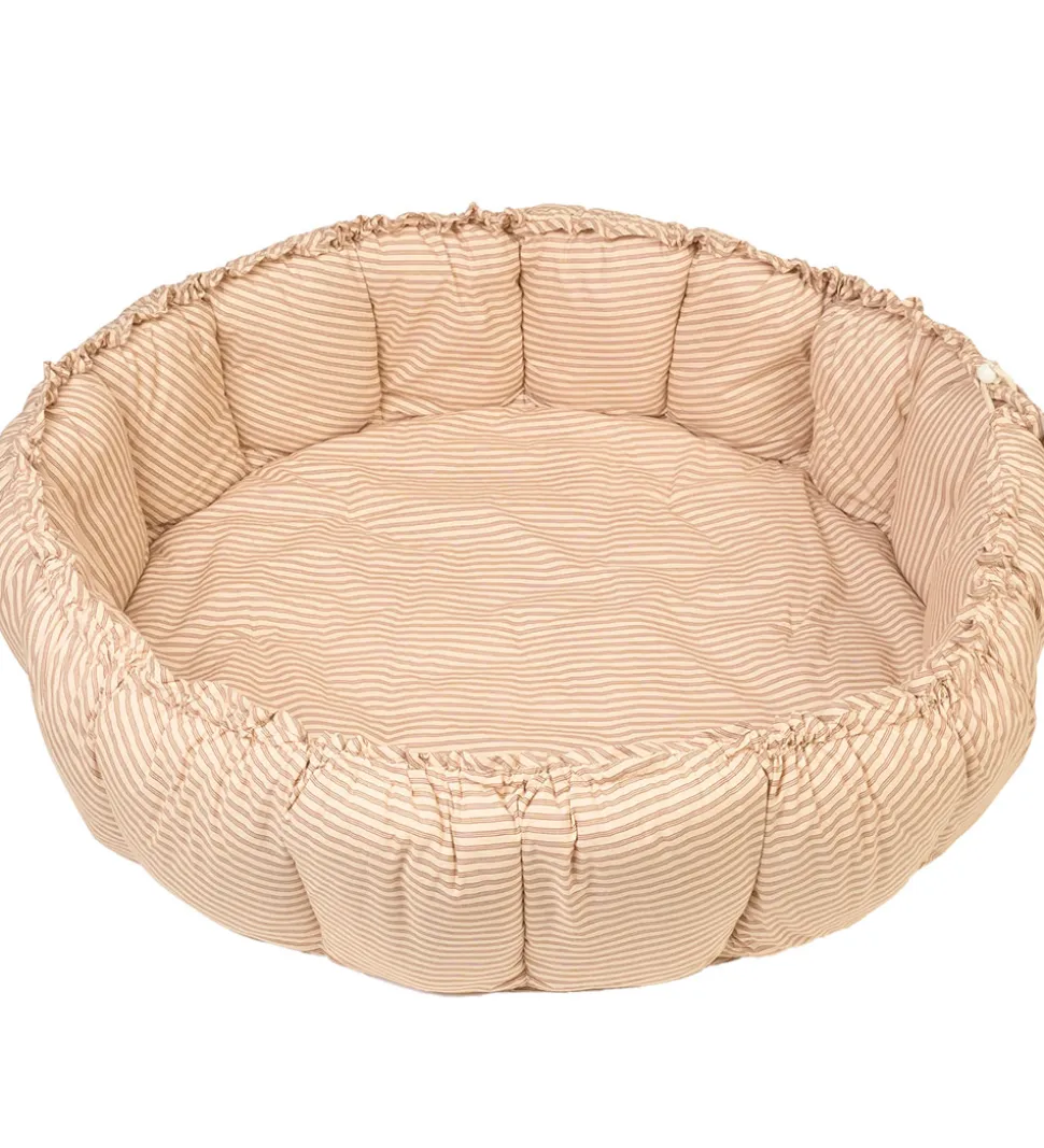 Play&Go Legetæppe - 3-i-1 - Ø130 cm - Bloom Stripes Brown