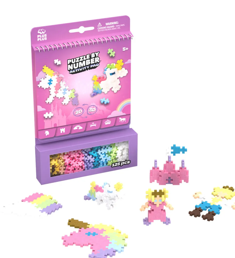 Plus-Plus Aktivitetssæt - Puzzle By Number - 125 stk. - Eventyr