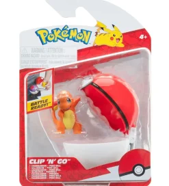 Pokémon Figur - Clip 'N' Go - Charmander m. Poke Ball