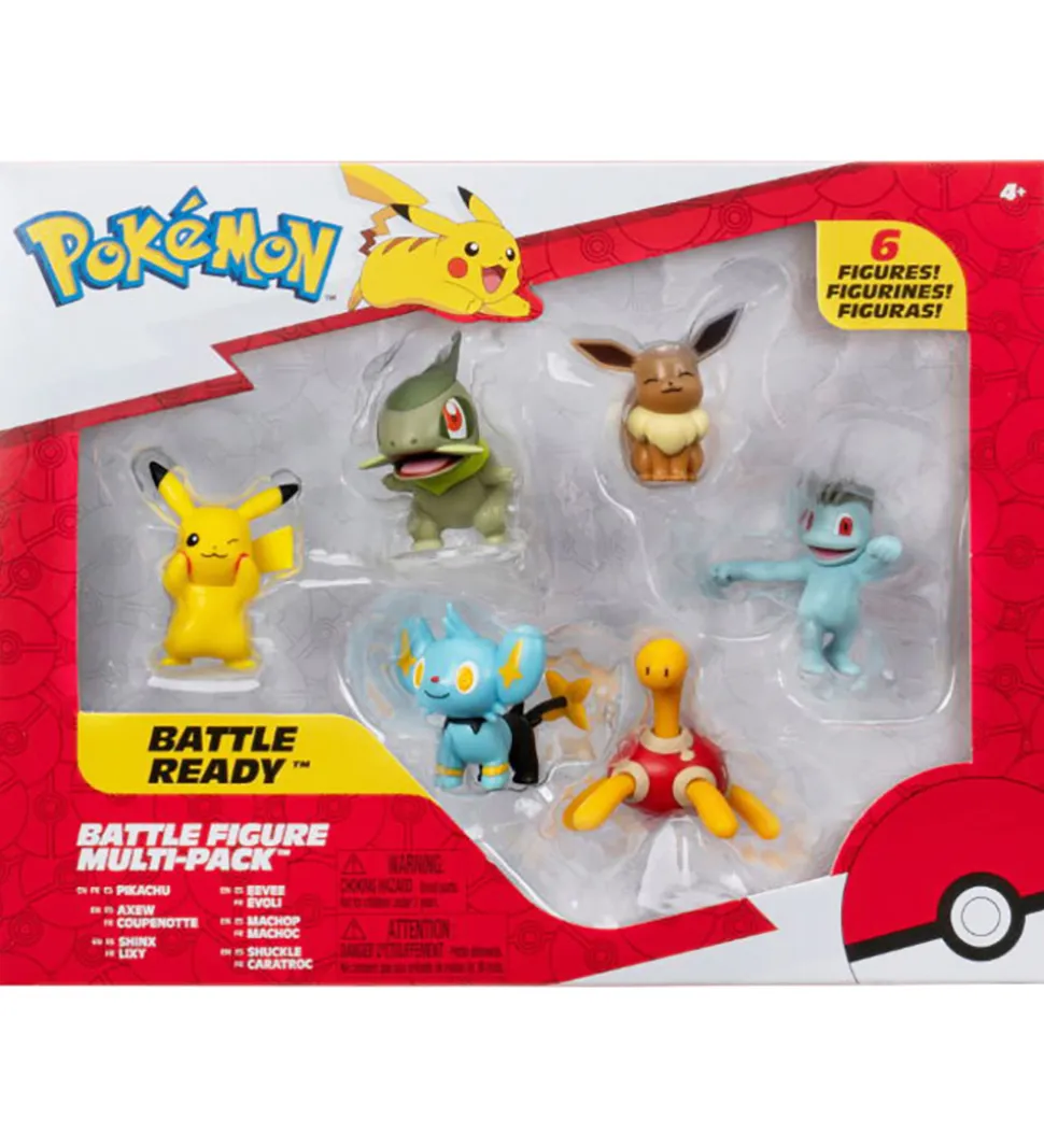 Pokémon Figur - 6-pak - Battle Figure