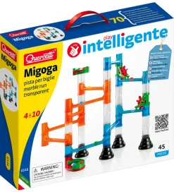 Quercetti Kuglebane - Migoga Marble Run Transparent - 45 Dele -