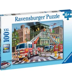 Ravensburger Puslespil - 100 Brikker - Fire Truck Rescue