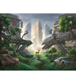 Ravensburger Puslespil - 368 Brikker - Escape Desolated City