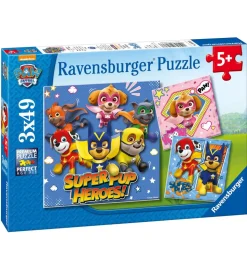 Ravensburger Puslespil - 3x49 Brikker - Paw Patrol Super Pups