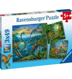 Ravensburger Puslespil - 3x49 Brikker - Dinosaur Facinaiton
