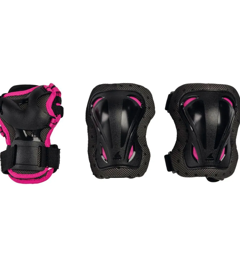 Rollerblade Beskyttelsessæt - Skate Gear Jr - Sort m. Pink