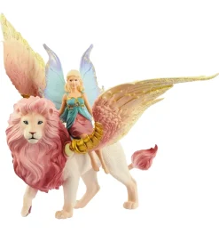 Schleich Bayala - 31,5 cm - Elv På Bevingede Løve 70714