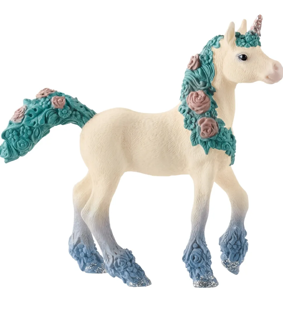 Schleich Bayala - H:10 cm - Blomsterenhjørning Føl 70591