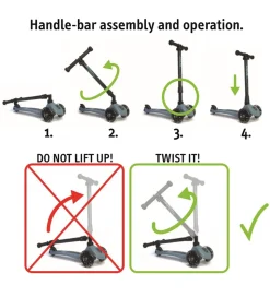 Scoot and Ride Highway Kick 3 - LED - Peach