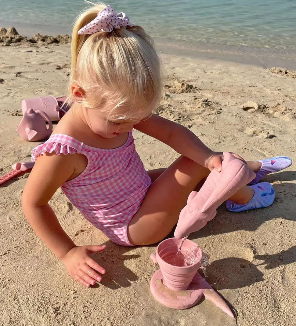 Scrunch Foldbar Regnvandsmåler - 21x11 cm - Silikone - Duck Egg