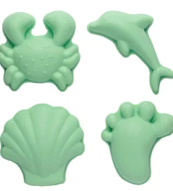 Scrunch Sandforme - 4 stk. - Silikone - 6,5-10,5 cm - Light Dust