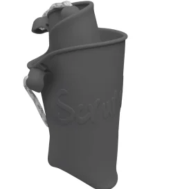 Scrunch Spand - Silikone - 13 cm - Mørkegrå