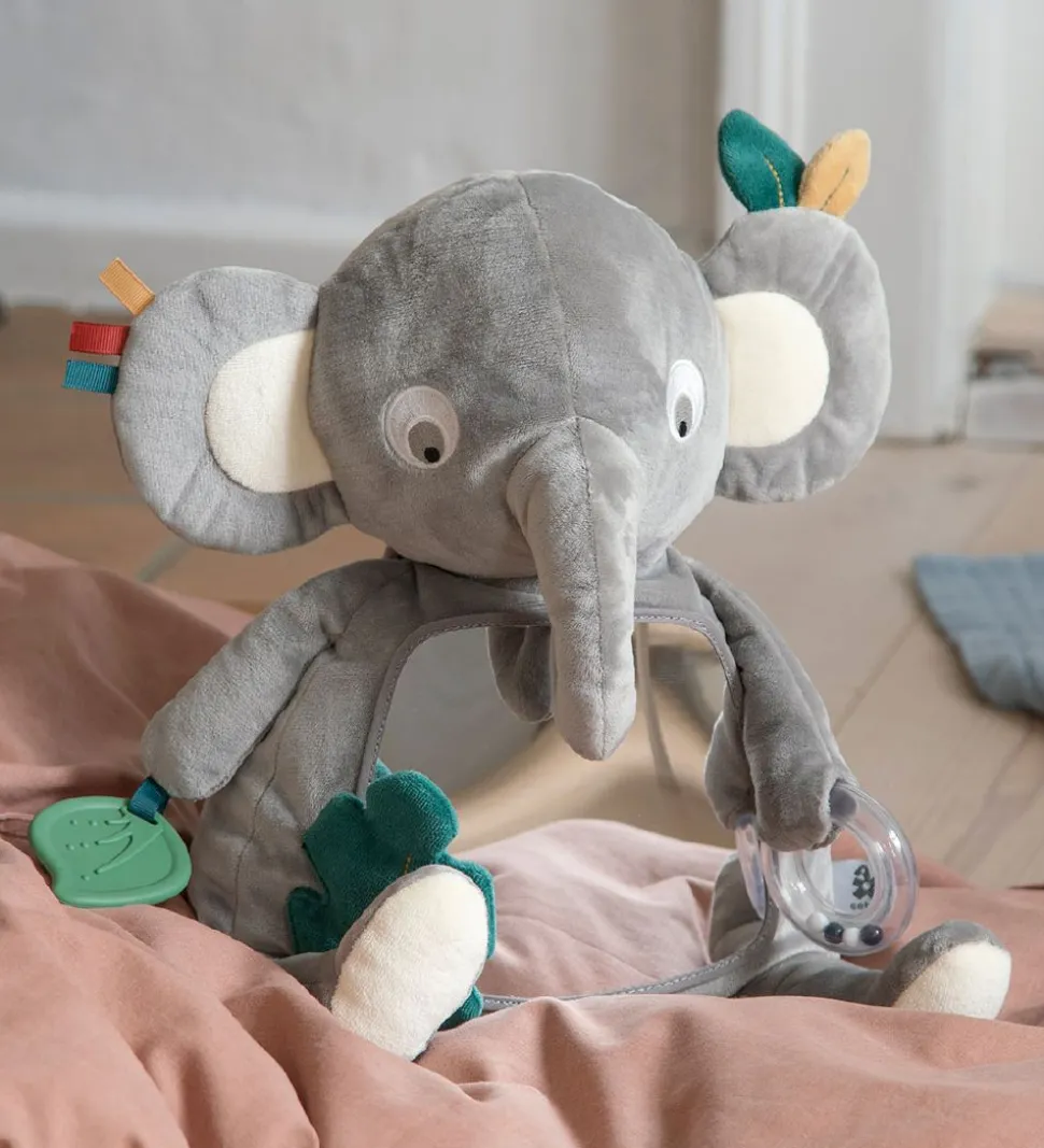 Sebra Aktivitetslegetøj - Elefanten Finley - Grå