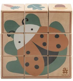 Sebra Klodspuslespil - Træ - Woodland