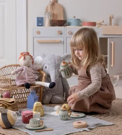 Sebra Lege Te-sæt - Træ - Classic White/Sage