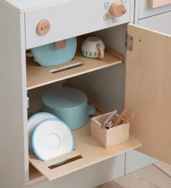 Sebra Legekøkken - Opvaskemaskine - Træ - Seabreeze Beige