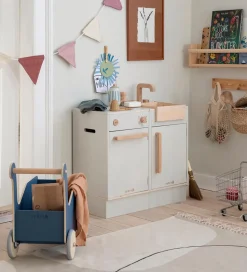 Sebra Legekøkken - Opvaskemaskine - Træ - Seabreeze Beige