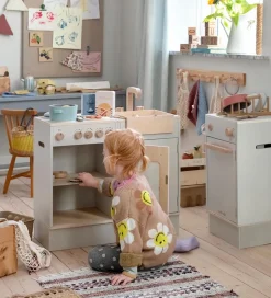 Sebra Legekøkken - Opvaskemaskine - Træ - Seabreeze Beige