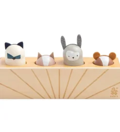 Sebra Pop up Legetøj - Træ