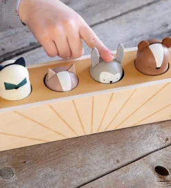 Sebra Pop up Legetøj - Træ