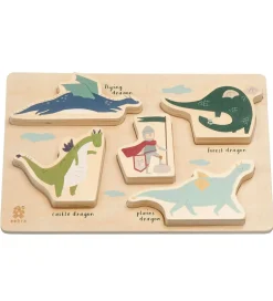 Sebra Puslespil - Træ - Dragon Tales