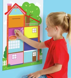 SES Creative - Min Første - Plakat med klistermærker - Hus