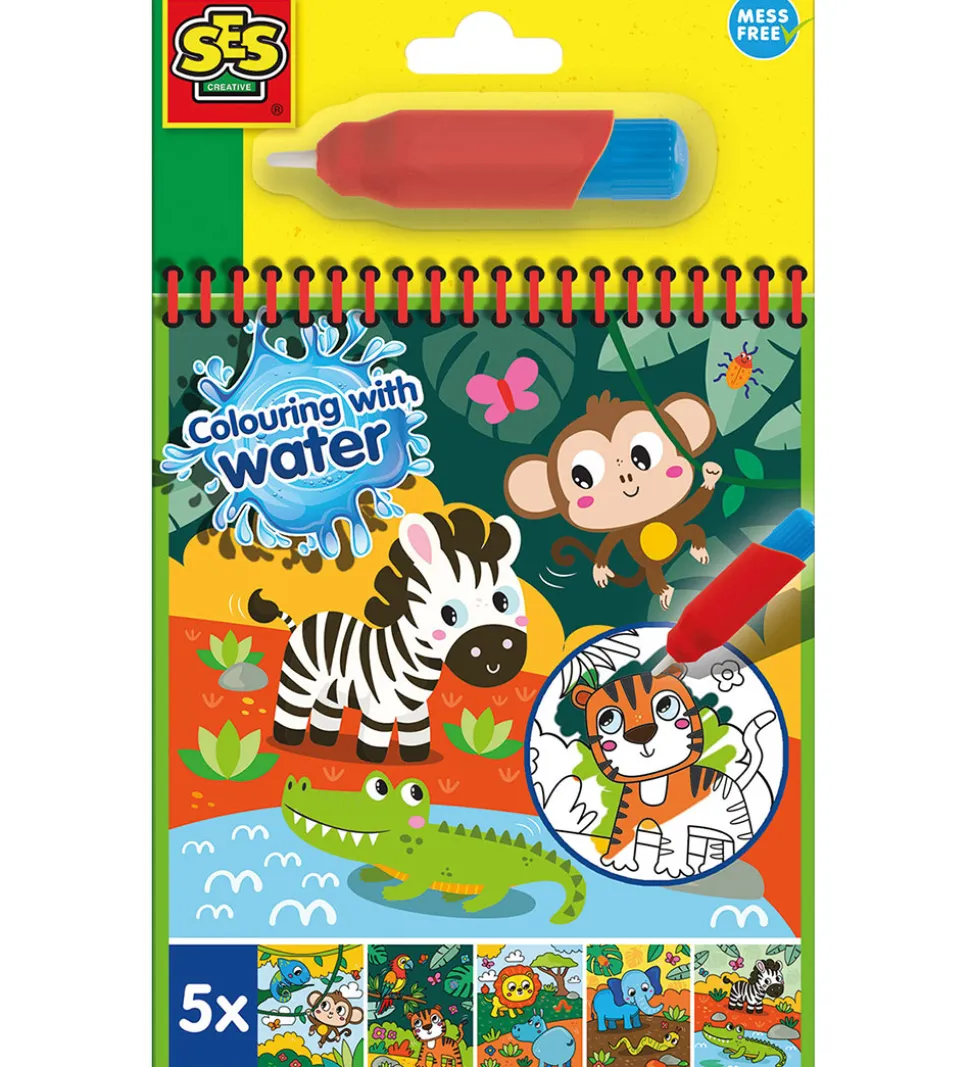 SES Creative - Safari Malebog - Farv med Vand