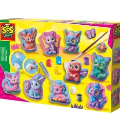 SES Creative - Støb & Mal - Fantasi Figurer