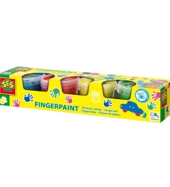 SES Creative Fingermaling - 4x110ml - Primærfarver