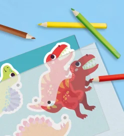 SES Creative Kreasæt - Krympeplast - Dinosaur Nøgleringe