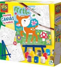 SES Creative Mal Efter Nummer - Skovens Dyr