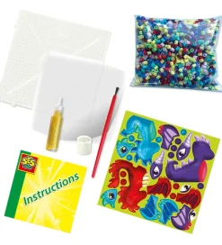 SES Creative Perler - Strygeperler - 1800 stk - 3D Drage