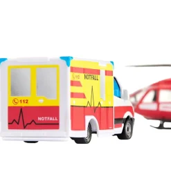 Siku Ambulance og Helikopter - Mercedes-Benz Rescue & Helicopter