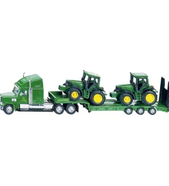 Siku Lastbil m. 2 Traktorer - 1:87 - Low Loader With John Deere