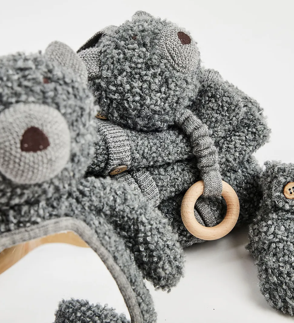 Smallstuff Aktivitetsbamse - Uld - Grå