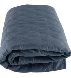 Smallstuff Legetæppe - 100x100 - Quiltet Stålblå m. Stjerner