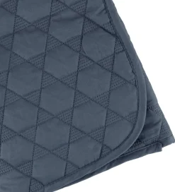 Smallstuff Legetæppe - 100x100 - Quiltet Stålblå m. Stjerner