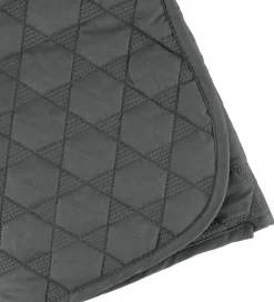 Smallstuff Legetæppe - 100x100 - Quiltet Koksgrå m. Stjerner