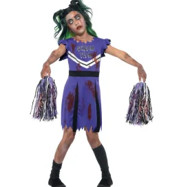 Smiffys Udklædning - Dark Cheerleader - Lilla/Sort