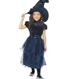 Smiffys Udklædning - Deluxe Midnight Witch - Blå
