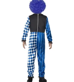 Smiffys Udklædning - Deluxe Sinister Clown - Blue