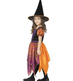 Smiffys Udklædning - Moon & Stars Witch - Lilla/Orange