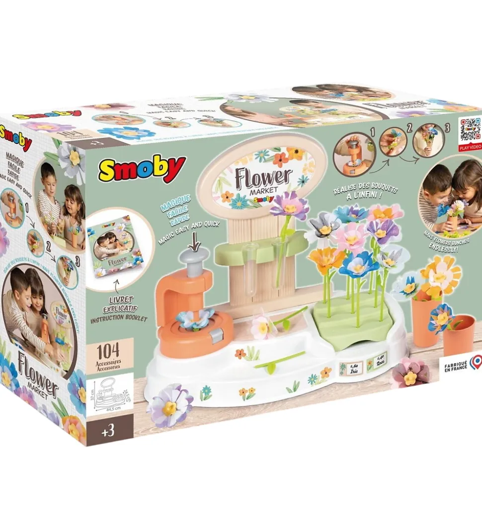 Smoby Kreasæt - Blomstermarked - 104 Dele
