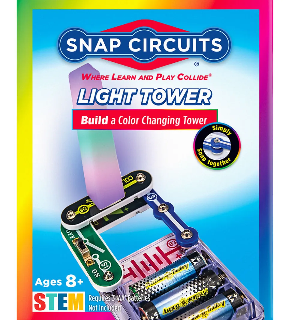 Snap Circuits Light Tower Sæt - Build A Color Changing Tower