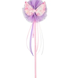 Souza Udklædning - Tryllestav m. Tyl/Vinger - Lilla/Rosa